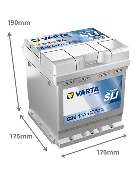VARTA DYNAMIC SLI B36 12V 44Ah 420A