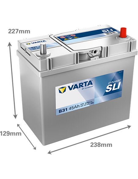VARTA DYNAMIC SLI B31 12V 45Ah 330A VARTA DYNAMIC SLI B31 12V 45Ah 330A