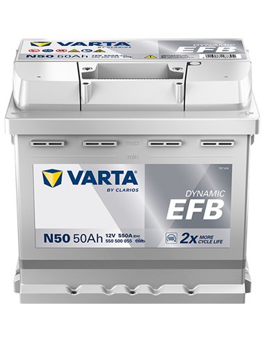 VARTA DYNAMIC EFB N50 12V 50Ah 550A VARTA DYNAMIC EFB N50 12V 50Ah 550A