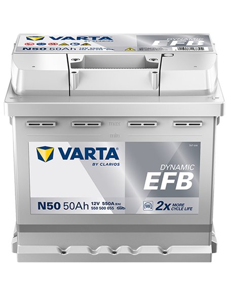 VARTA DYNAMIC EFB N50 12V 50Ah 550A VARTA DYNAMIC EFB N50 12V 50Ah 550A