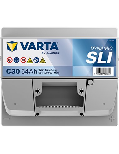 VARTA DYNAMIC SLI C30 12V 54Ah 530A VARTA DYNAMIC SLI C30 12V 54Ah 530A