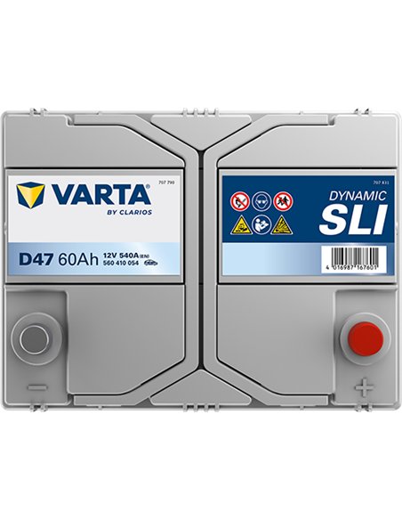 VARTA DYNAMIC SLI D47 12V 60Ah 540A VARTA DYNAMIC SLI D47 12V 60Ah 540A