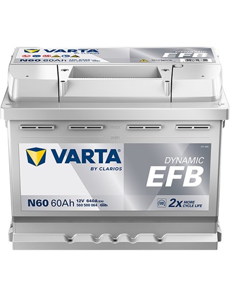 VARTA DYNAMIC EFB N60 12V 60Ah 640A