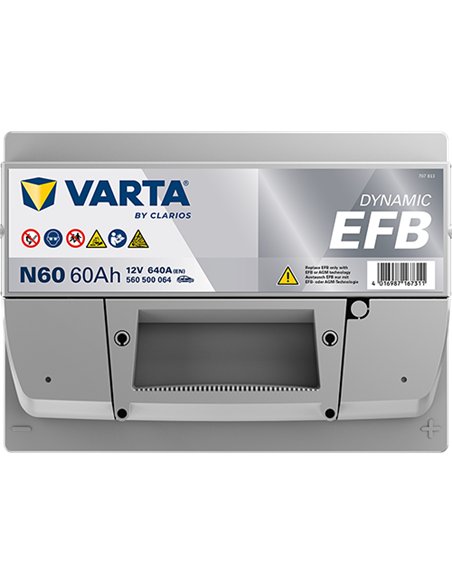 VARTA DYNAMIC EFB N60 12V 60Ah 640A