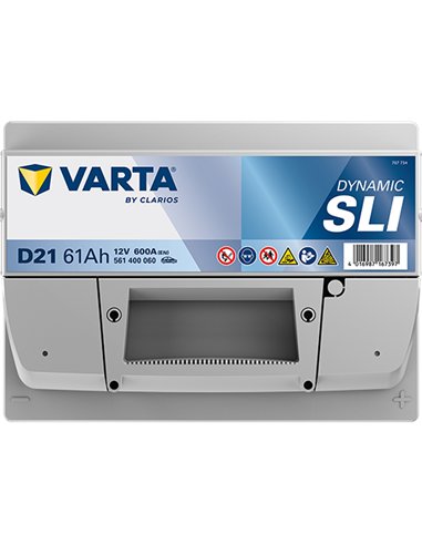 VARTA DYNAMIC SLI D21 12V 61Ah 600A