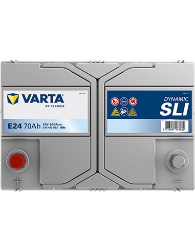 VARTA DYNAMIC SLI E24 12V 70Ah 630A