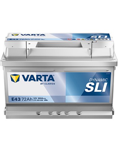VARTA DYNAMIC SLI E43 12V 72Ah 680A
