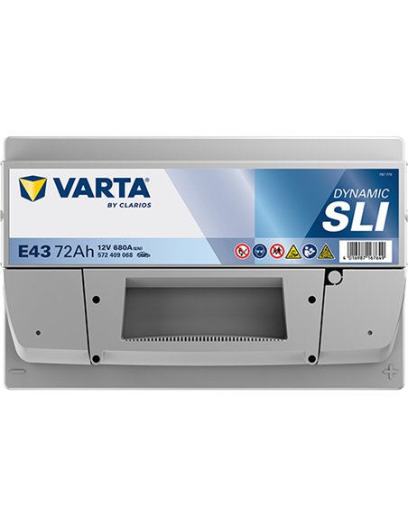 VARTA DYNAMIC SLI E43 12V 72Ah 680A