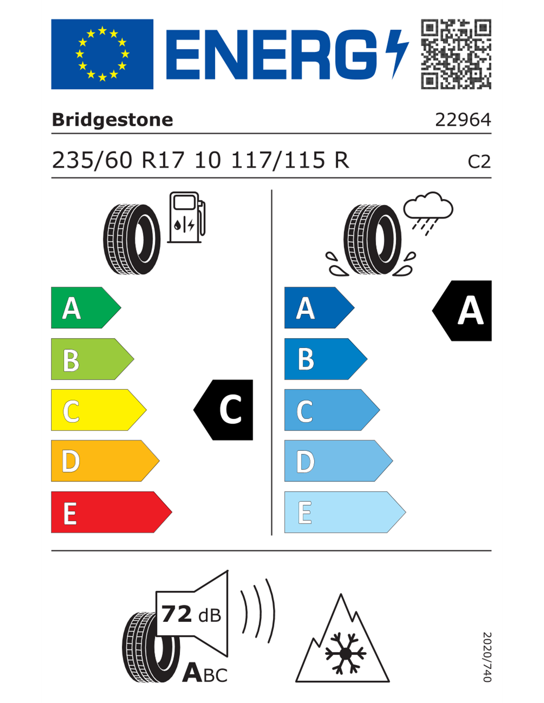 BRIDGESTONE DURAVIS ALL SEASON EVO 8PR 235/60 R17C 117/115R