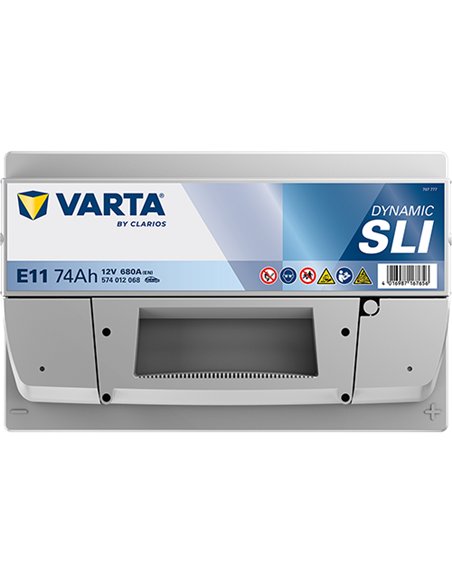VARTA DYNAMIC SLI E11 12V 74Ah 680A VARTA DYNAMIC SLI E11 12V 74Ah 680A