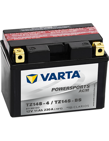 VARTA POWERSPORTS AGM 12V 11Ah 230A - Borna Inversa (stanga +)