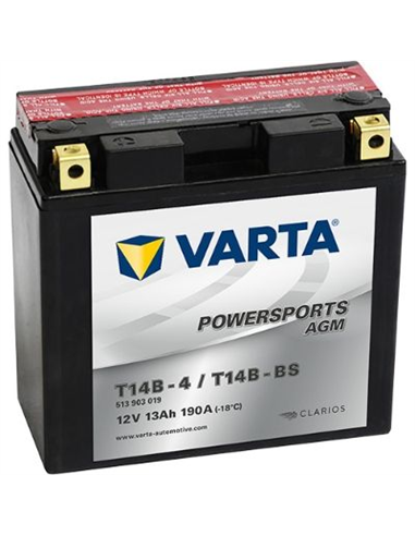 VARTA POWERSPORTS AGM 12V 13Ah 190A - Borna Inversa (stanga +)
