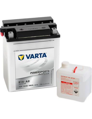 VARTA POWERSPORTS Freshpack 12V 14Ah 190A - Borna Inversa (stanga +)