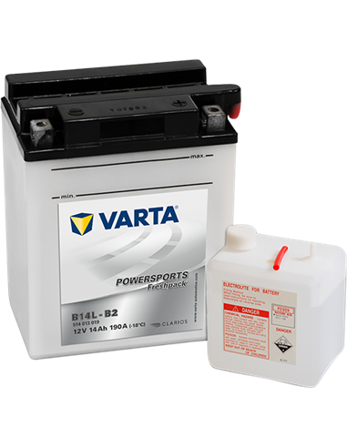 VARTA POWERSPORTS Freshpack 12V 14Ah 190A - Borna Normala (dreapta +)