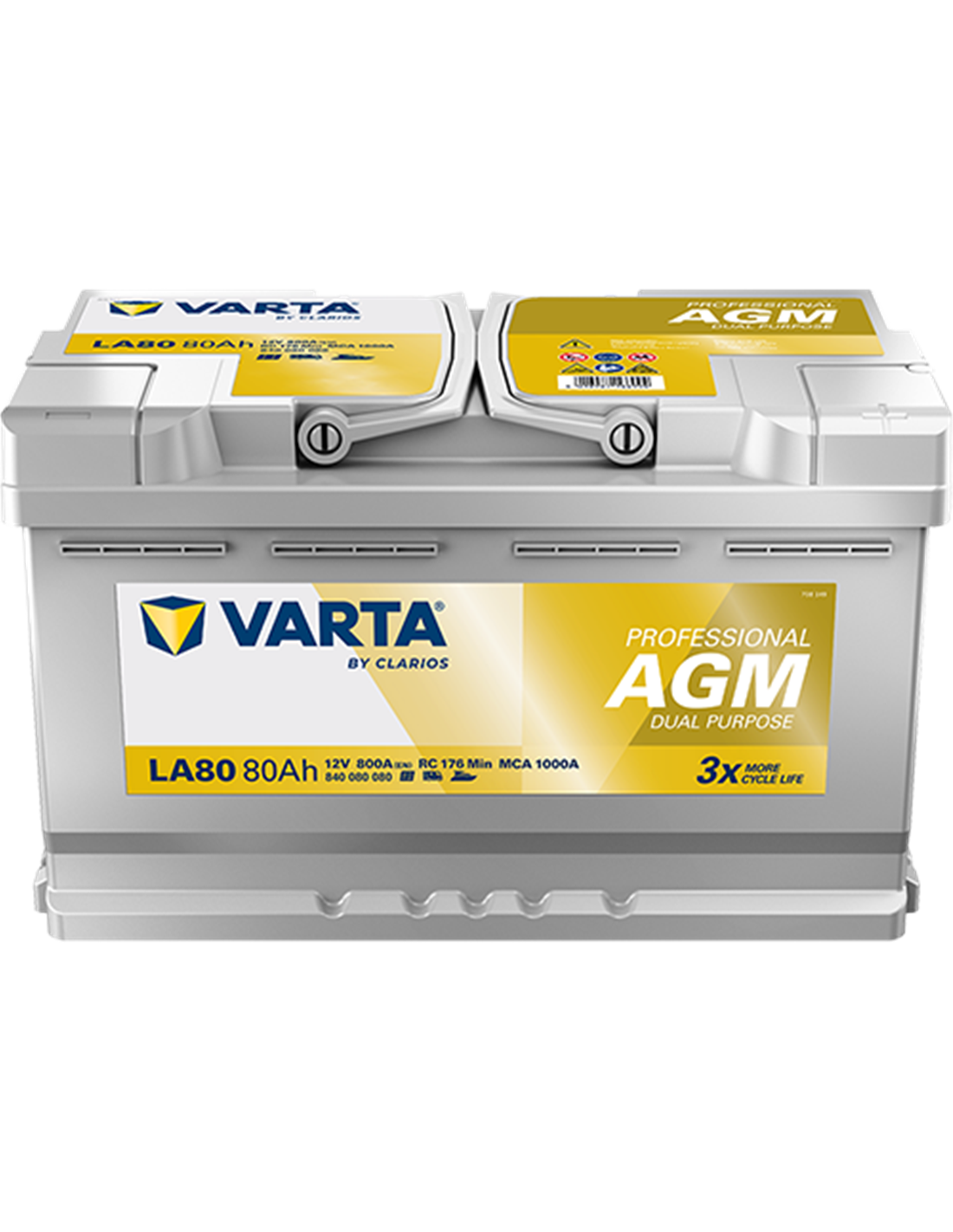 VARTA PROFESSIONAL AGM LA80 12V 80Ah 800A