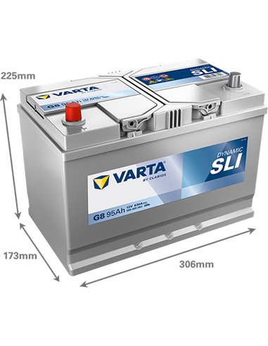 VARTA DYNAMIC SLI G8 12V 95Ah 830A VARTA DYNAMIC SLI G8 12V 95Ah 830A