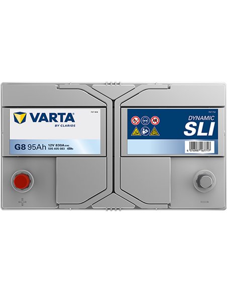 VARTA DYNAMIC SLI G8 12V 95Ah 830A VARTA DYNAMIC SLI G8 12V 95Ah 830A