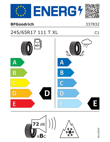 BF GOODRICH TRAIL-TERRAIN TA 245/65 R17 111T XL