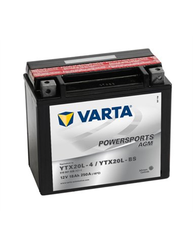 VARTA POWERSPORTS AGM START-STOP 12V 18Ah 250A - Borna Inversa (stanga +)