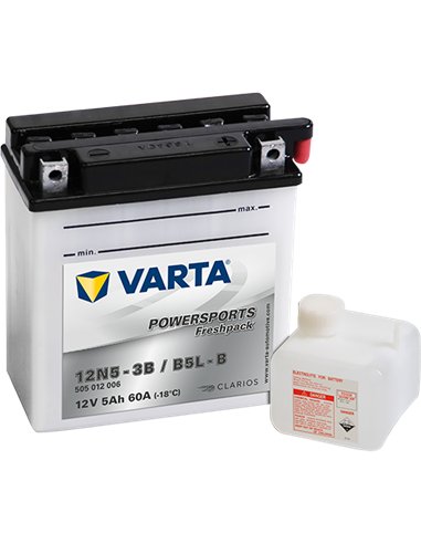 VARTA POWERSPORTS Freshpack 12V 5Ah 60A VARTA POWERSPORTS Freshpack 12V 5Ah 60A