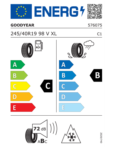 GOODYEAR ULTRAGRIP PERFORMANCE + * 245/40 R19 98V XL