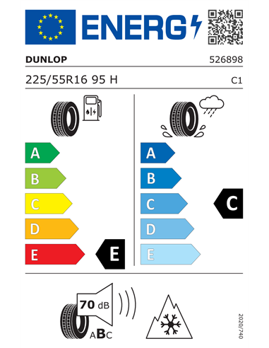 DUNLOP SP WINTER SPORT 4D * 225/55 R16 95H