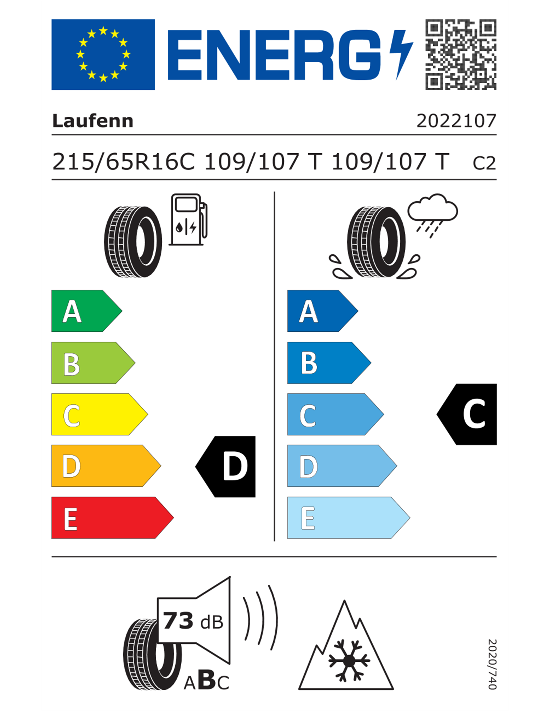 LAUFENN X FIT VAN 4S LV71 8PR 215/65 R16C 109/107T