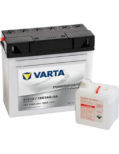 VARTA POWERSPORTS Freshpack 12V 19Ah 100A VARTA POWERSPORTS Freshpack 12V 19Ah 100A