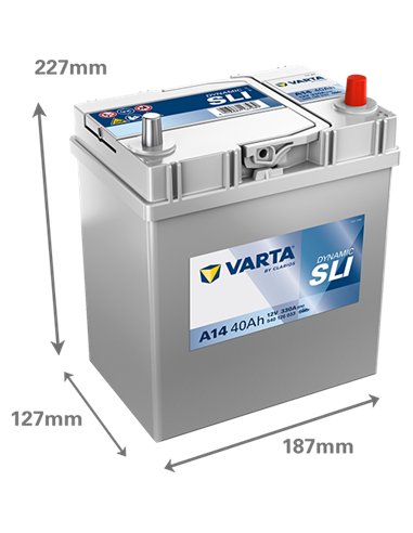 VARTA DYNAMIC SLI A14 12V 40Ah 330A VARTA DYNAMIC SLI A14 12V 40Ah 330A