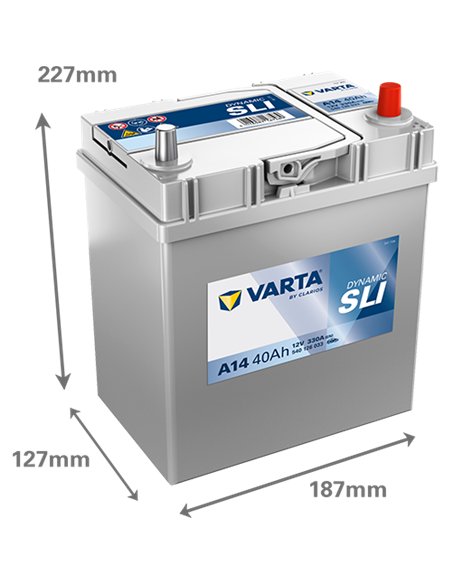 VARTA DYNAMIC SLI A14 12V 40Ah 330A VARTA DYNAMIC SLI A14 12V 40Ah 330A