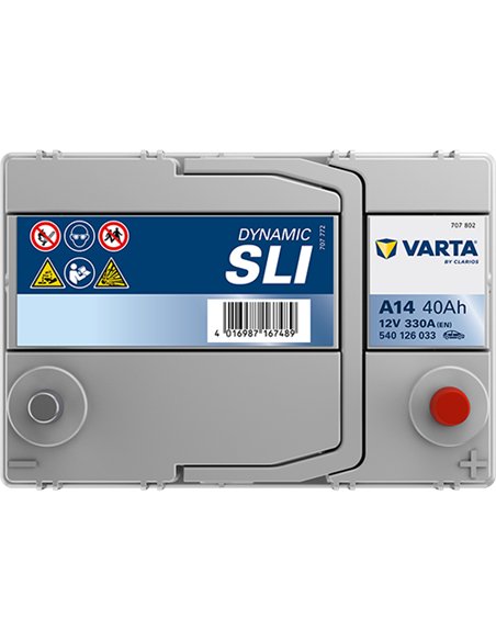 VARTA DYNAMIC SLI A14 12V 40Ah 330A VARTA DYNAMIC SLI A14 12V 40Ah 330A