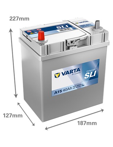 VARTA DYNAMIC SLI A15 12V 40Ah 330A VARTA DYNAMIC SLI A15 12V 40Ah 330A