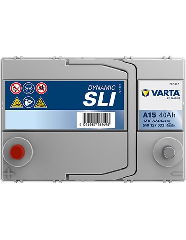 VARTA DYNAMIC SLI A15 12V 40Ah 330A VARTA DYNAMIC SLI A15 12V 40Ah 330A