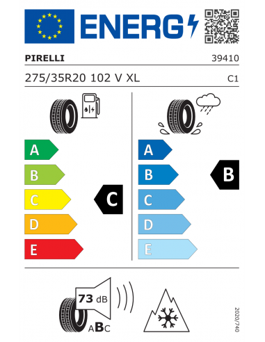 PIRELLI P ZERO WINTER (*) 275/35 R20 102V XL