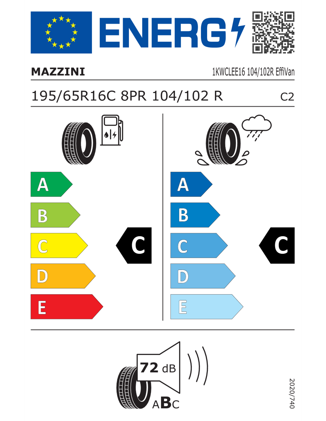 MAZZINI EFFIVAN 8PR 195/65 R16C 104/102R