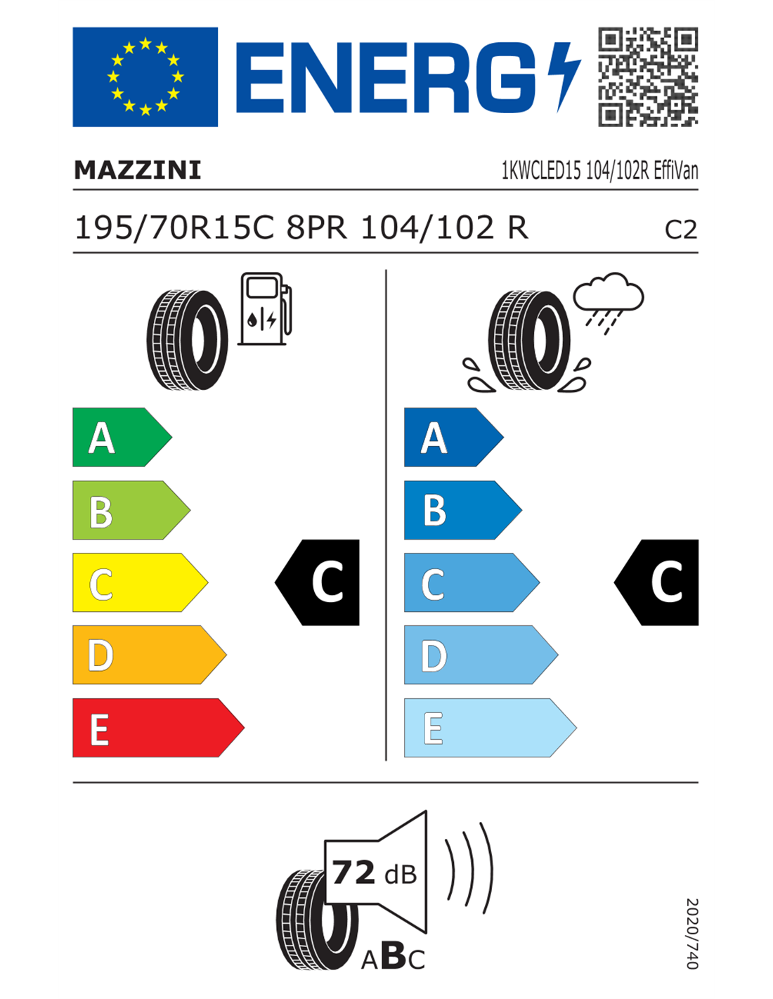 MAZZINI EFFIVAN 8PR 195/70 R15C 104/102R