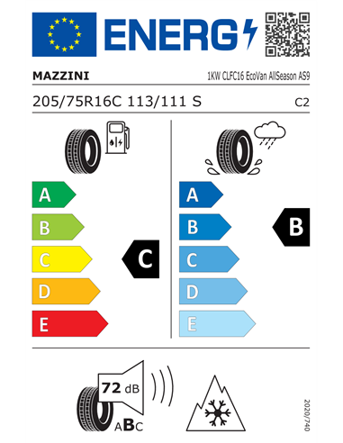 MAZZINI ECOVAN ALLSEASON AS9 10PR 205/75 R16C 113/111S
