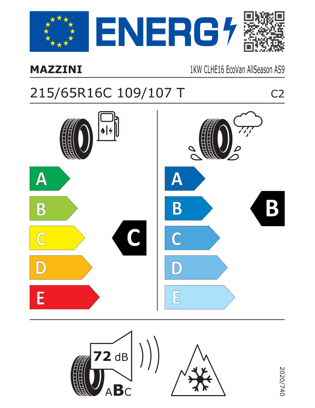 MAZZINI ECOVAN ALLSEASON AS9 8PR 215/65 R16C 109/107T