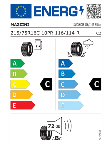MAZZINI EFFIVAN 10PR 215/75 R16C 116/114R