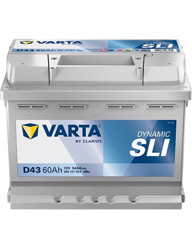 VARTA DYNAMIC SLI D43 12V 60Ah 540A VARTA DYNAMIC SLI D43 12V 60Ah 540A