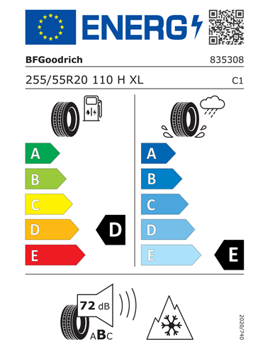 BF GOODRICH TRAIL-TERRAIN TA 255/55 R20 110H XL