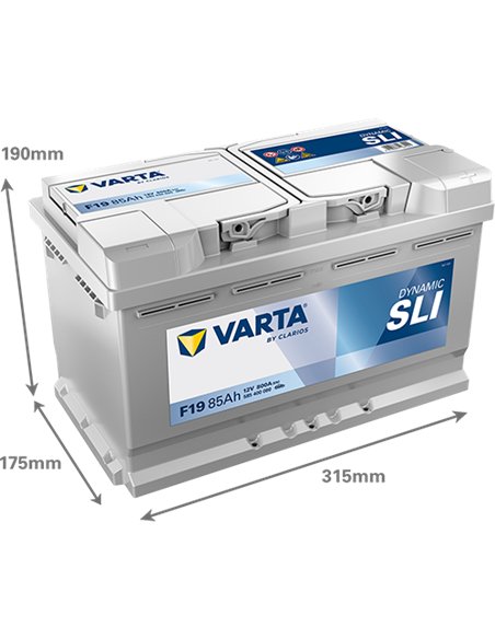 VARTA DYNAMIC SLI F19 12V 85Ah 800A VARTA DYNAMIC SLI F19 12V 85Ah 800A