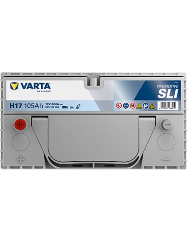VARTA PROMOTIVE SLI H17 12V 105Ah 800A