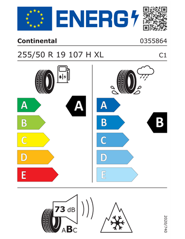CONTINENTAL ALLSEASONCONTACT 255/50 R19 107H XL