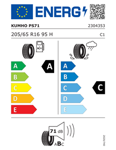 KUMHO PS71 205/65 R16 95H 2