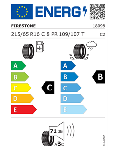 FIRESTONE VANHAWK 2 8PR 215/65 R16C 109/107T 2