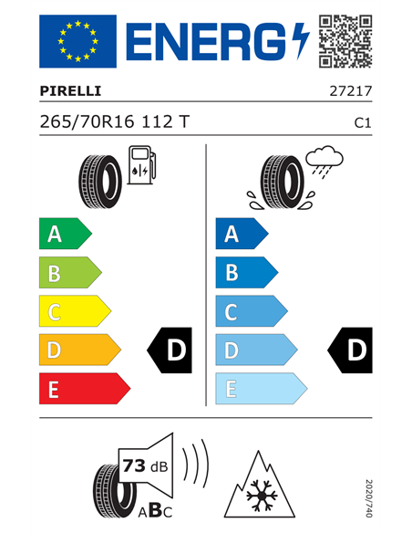 PIRELLI SCORPION ALL TERRAIN PLUS D 265/70 R16 112T