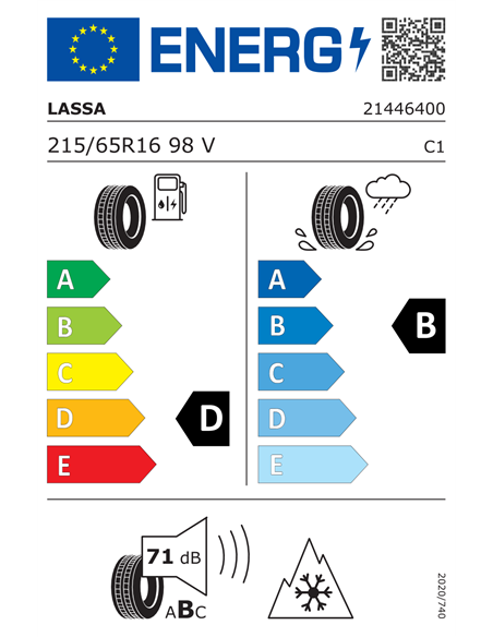LASSA COMPETUS WINTER2+ 215/65 R16 98V