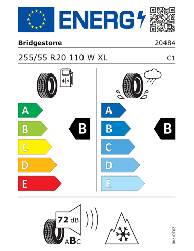 BRIDGESTONE BLIZZAK 6 ENLITEN 255/55 R20 110W XL BRIDGESTONE BLIZZAK 6 ENLITEN 255/55 R20 110W XL