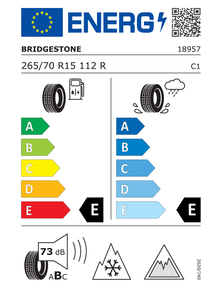 BRIDGESTONE BLIZZAK DM-V3 265/70 R15 112R